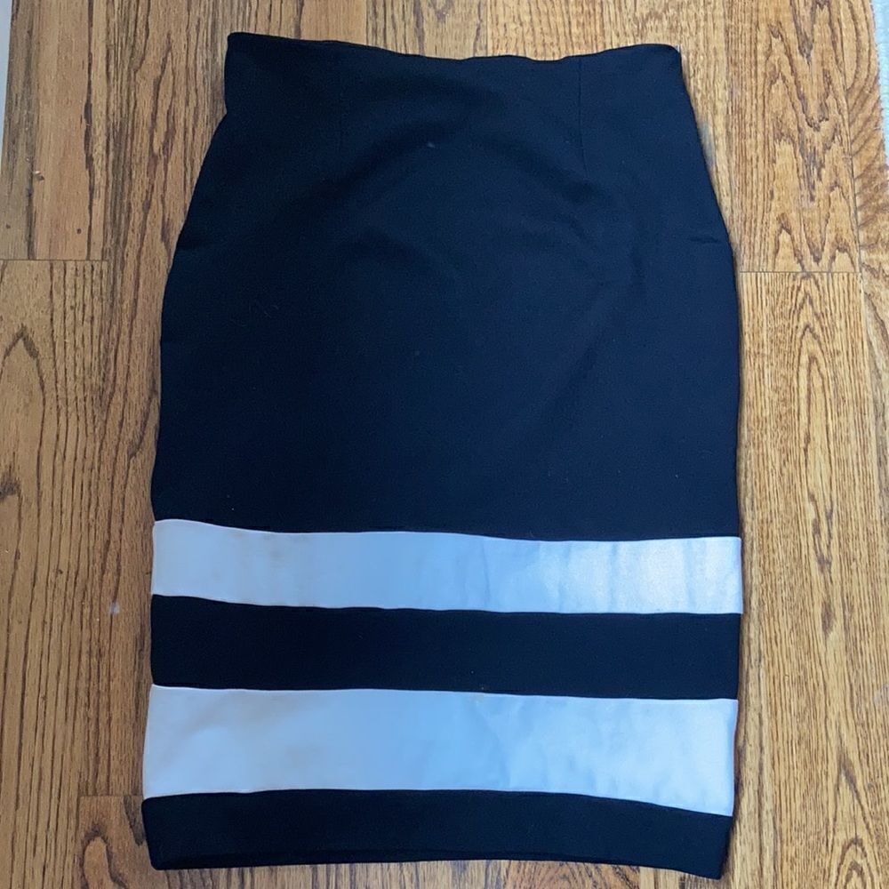 Women’s Amanda & Chelsea Black/White Pencil Skirt Size 10